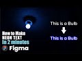 How to make Neon Text in Figma | 1 Minute Figma Tutorial
