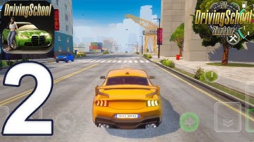 Driving School Simulator Evo Gameplay Walkthrough Part 2 - Washington Mission 1 and 2 (Android, iOS)