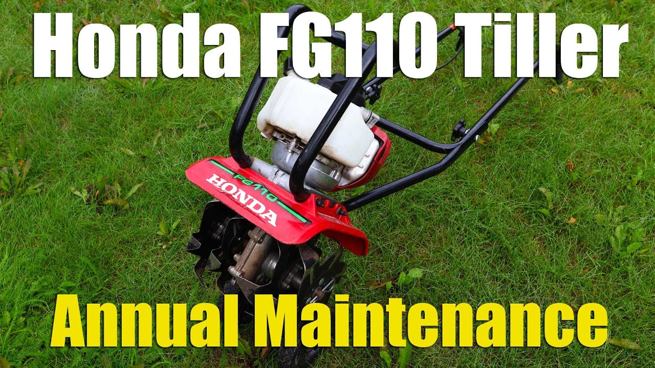 Honda FG110 Mini-Tiller | DIY Oil Change & Annual Service Maintenance -  YouTube