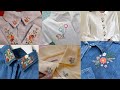 Latest hand embroidery design on shirt | A Needle &amp; Thread | #trending #embroidery #viral 