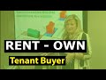Why do tenant buyers rent to own with rachel oliver