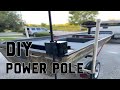 DIY Jon Boat Power Pole / shallow water Anchor ( BUDGET FRIENDLY )