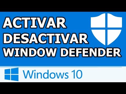 Activar o desactivar Windows Defender en Windows 10