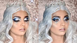 ICE QUEEN 💎❄️ HALLOWEEN MAKEUP TUTORIAL