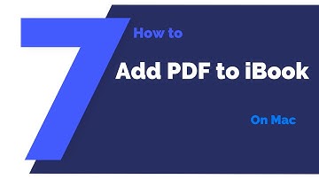 How to Add PDF to iBooks on Mac | PDFelement 7