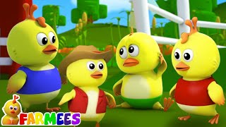 Lima anak ayam kecil | Video prasekolah | Lagu untuk anak | Farmees Indonesia | Bayi Sajak
