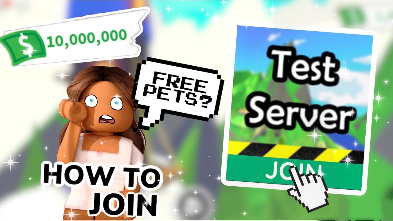 roblox adopt me test server