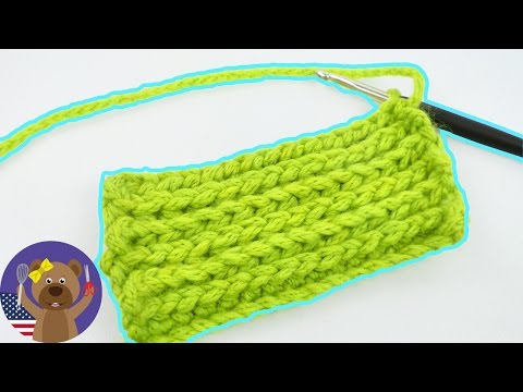 Knit Stitch Pattern | Knitting Ideas | Simple Pattern with Half Treble Crochets