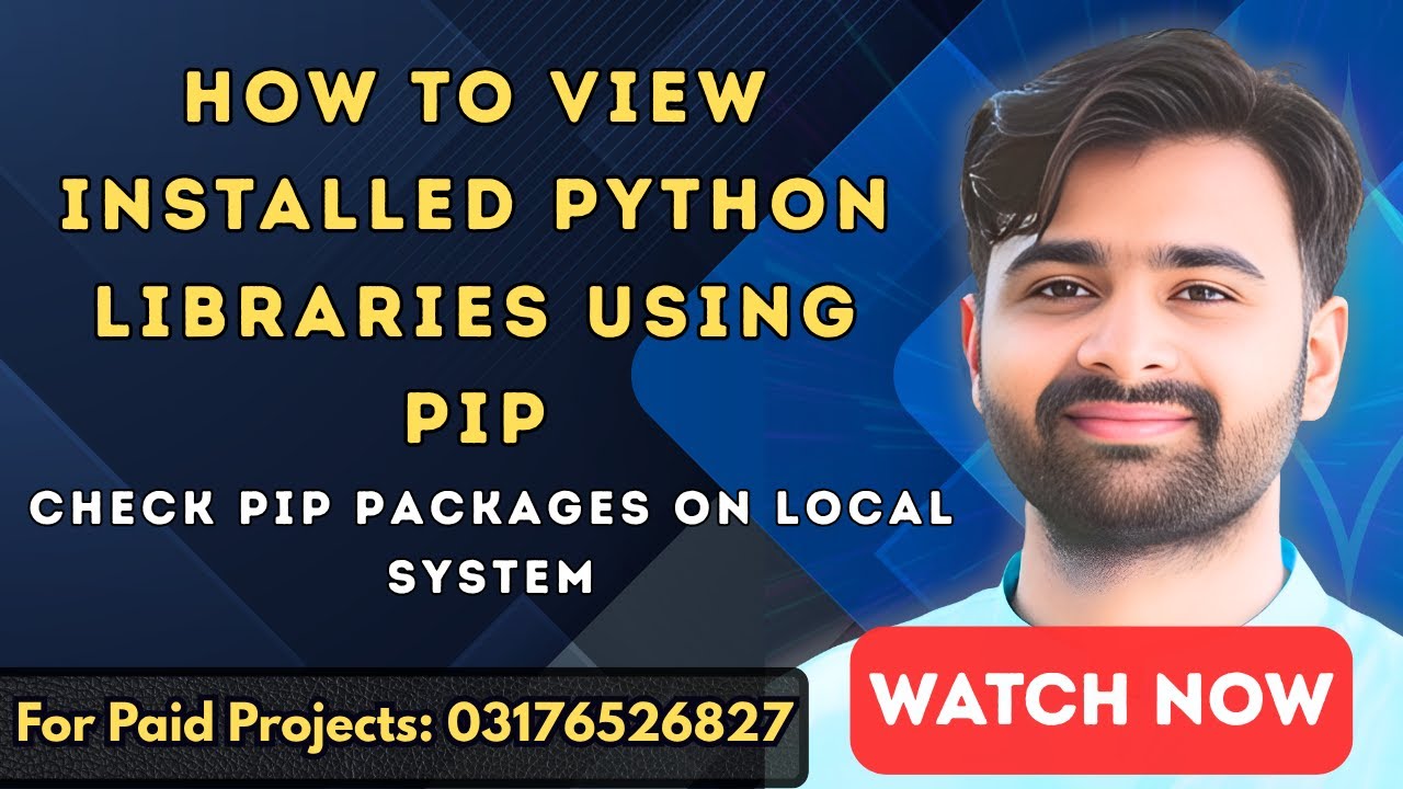 How to View Installed Python Libraries Using PIP | Check PIP Packages ...