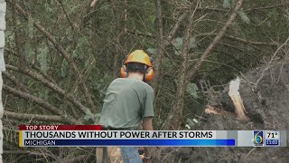 Severe storms cause damage throughout Mid-Michigan
