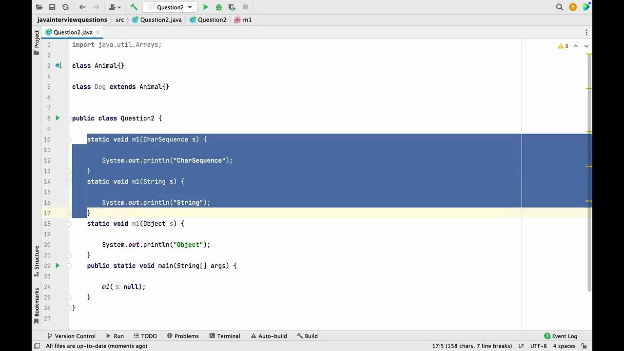 Java interview question 2 | Method Resolution | Automatic type ...