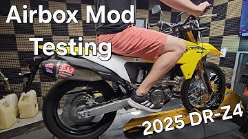 This FREE airbox mod made a BIG midrange improvement on our new DR-Z4!