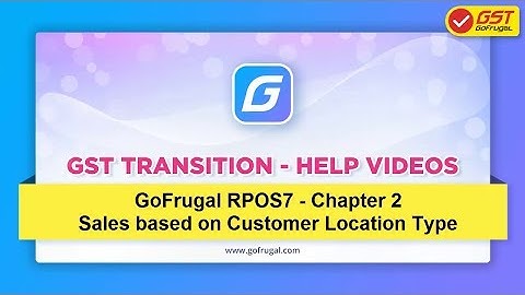 Step 4 - GST sales calculation based on Customer