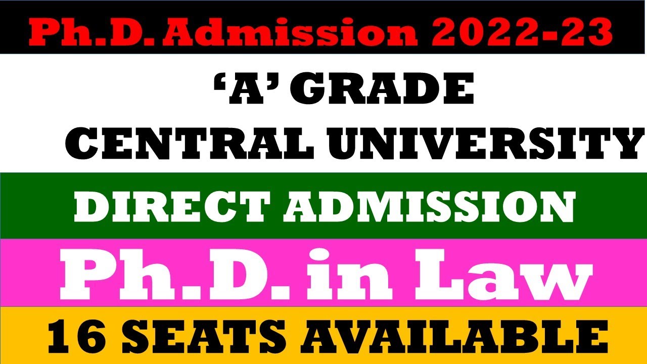 Ph D Admission In Law At CUSB Ph D Admission Notification 2022 ph-d-admission-in-law-at-cusb-ph-d-admission-notification-2022