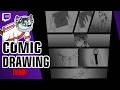Continuing working on the first comic after the break! [STREAM VOD]