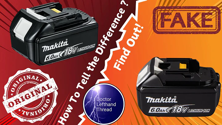 How to Spot a Knockoff Makita 6Ah Battery | Genuine vs Fake Comparison