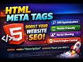 HTML Meta Tags Tutorial in Bangla | Class 26 | HTML Full Course for Beginners