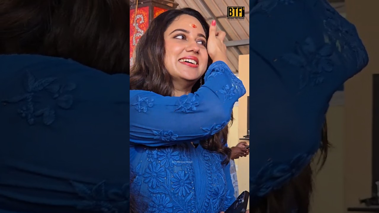 Miya George Candid Moments | Cosmic Samson Pooja Ceremony | BTF Productions