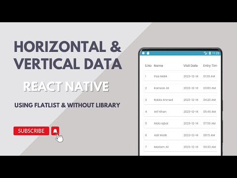 Master React Native Scrollable Table Data Unleashed!