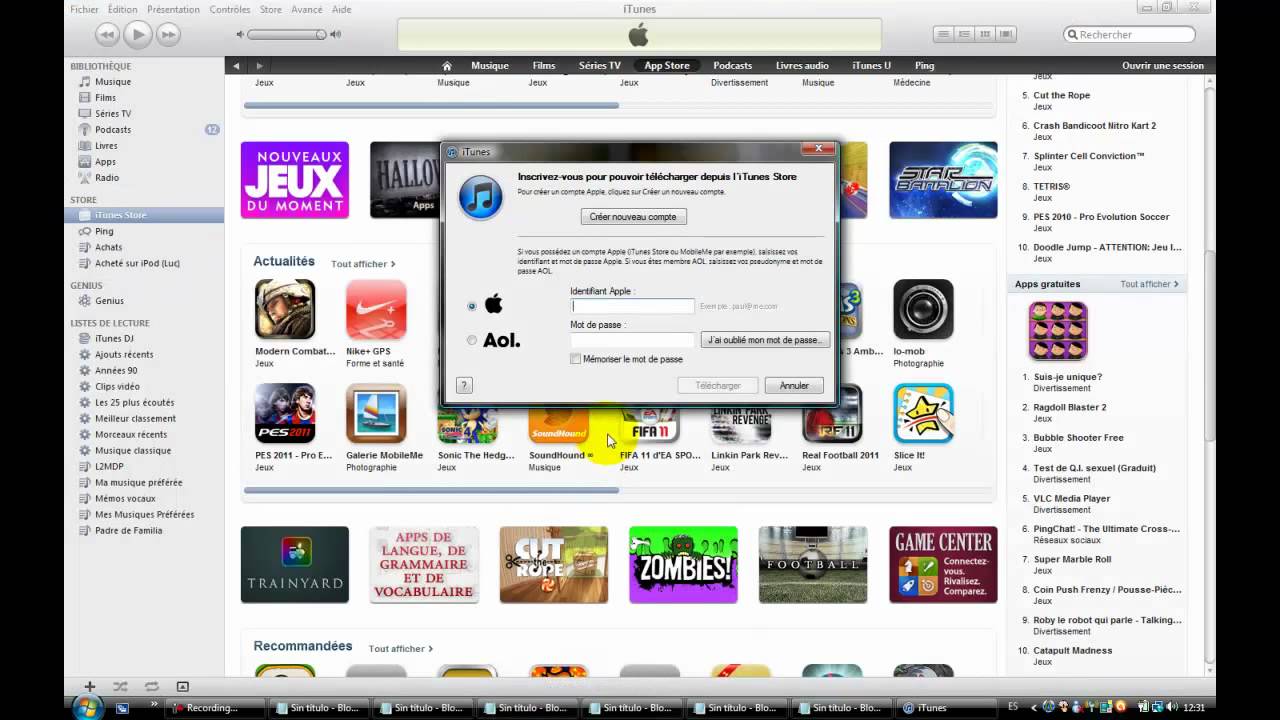 Créer Un Compte Itunes Store Sur Pc