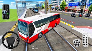 Express Bus vs Bullet Train 🚍🚄 Extreme Speed Challenge | 3D Driving Class 2026  screenshot 3