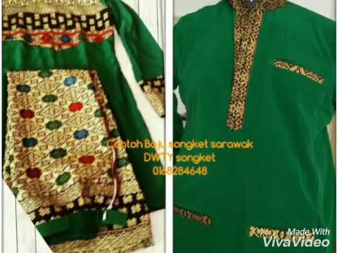  BAJU  SONGKET  BATIK SARAWAK  NEW YouTube