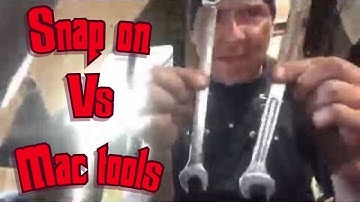 Snap on vs Mac tools wrench comparison