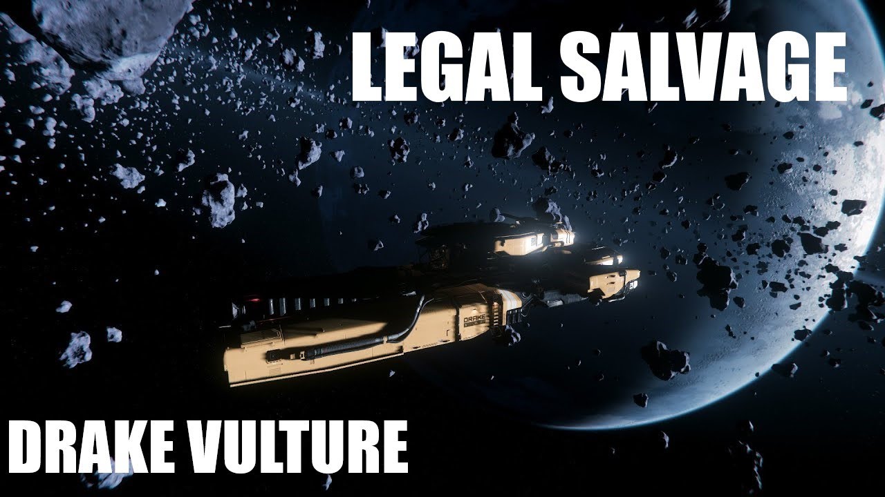 Legal Salvage in the Drake Vulture - Star Citizen - YouTube