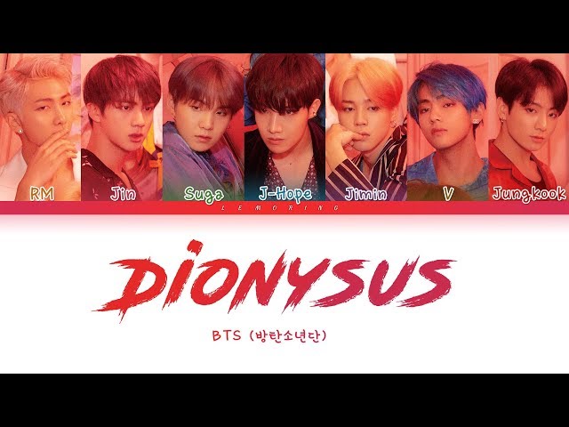 BTS - Dionysus (방탄소년단 - Dionysus) [Color Coded Lyrics/Han/Rom/Eng/가사] class=