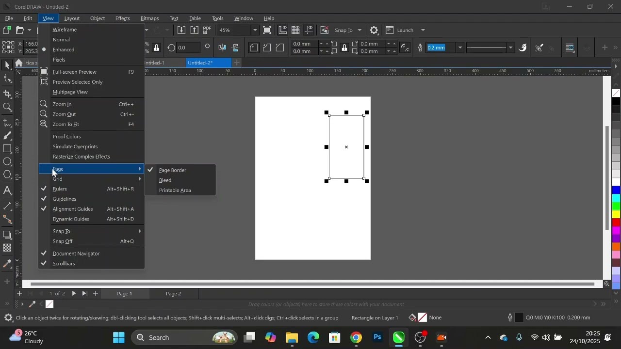 How to Show Document Navigator and Scroll Bars in CorelDRAW | Quick Fix