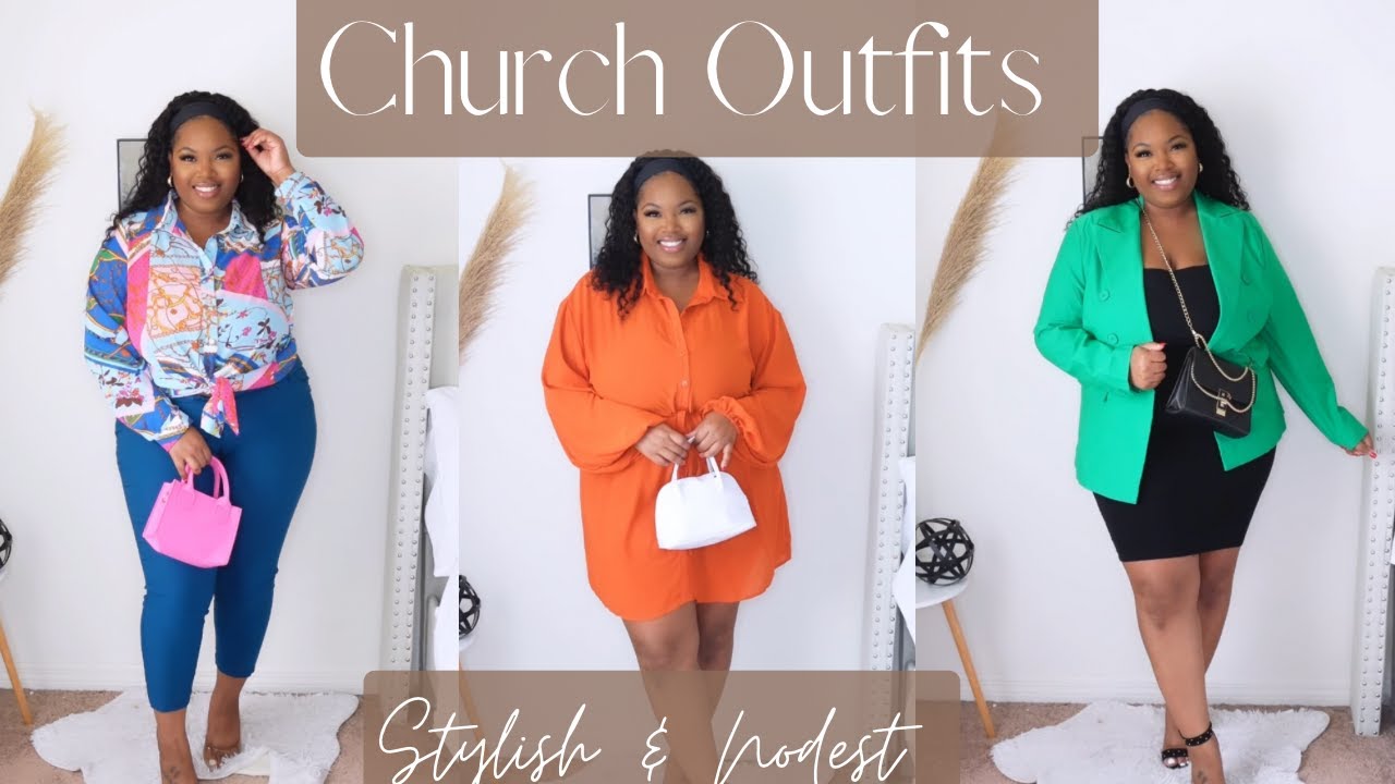 10 MODEST STYLISH CHURCH OUTFITS CASUAL CHURCH OUTFITS YouTube