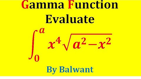 gamma function bsc 1st year important integration question [ solution by balwant ]