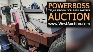 PowerBoss TSS/85 (Ride-On Scrubber Sweeper) - Online Auction at 