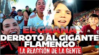 LANÚS DERROTÓ AL GIGANTE FLAMENGO, la reacción de la gente en la prévia y durante el partido