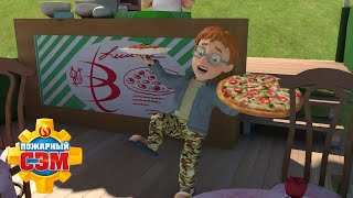 Норман Бросает Пиццу! | Пожарный Сэм | Лучшие Пожарные | Мультфильмы