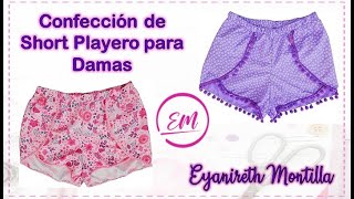 Elabora un Short Playero con Pompones -