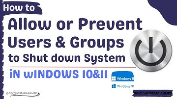 How to Allow or Prevent Users and Groups to Shut down System in Windows 10/11