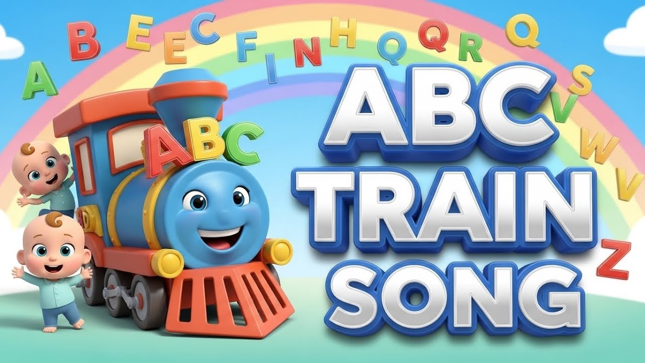 ABC Train for Kids | A to Z Alphabet Song 🎶 | Nursery Rhymes