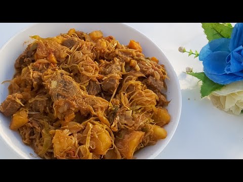Video: How To Stew Cabbage With Meat
