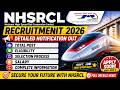 NHSRCL JE Recruitment 2026 | 175 Vacancies Out | Syllabus | Exam Pattern | Eligibility | NHSRCL JE