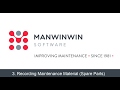 3. Recording Maintenance Materials / Spare parts (updated version)