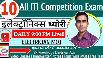 Class-10, Daily Live Electronics Mcq Mpto Uprvunl Tg2 uppcl tg2 drdo technician exam 2022||