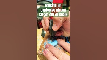 DIY explosive airgun target #hobby #explosion #satisfying #airgun #fun #craft #diy #outdoors #gun #W