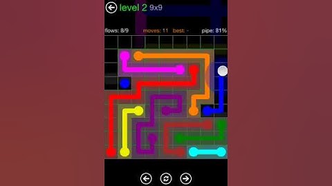 Flow Free 9X9 level 2 Green Pack walkthrough