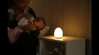 Touch Control Baby Night Light,1Hour Timer,100H,Color Changing & Dimming Function Rechargeable S400P