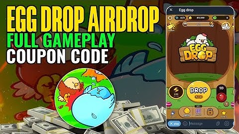 Egg Drop Telegram Airdrop By Gomble Game | Egg Drop TG Bingo Gameplay | Egg Drop TG Bot Coupon Code