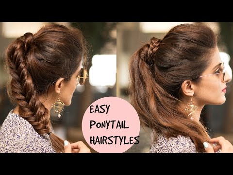 Easy Braided Ponytail Hairstyles For College School Work