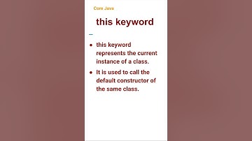 this Keyword (25) #corejava