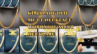 k18japangold mcut necklace|unboxing mcut necklace|Reo king TV