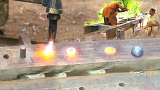 How To Apply Steel rivets On A Truck Chassis | Hand made rivets | Truck chassis repairing